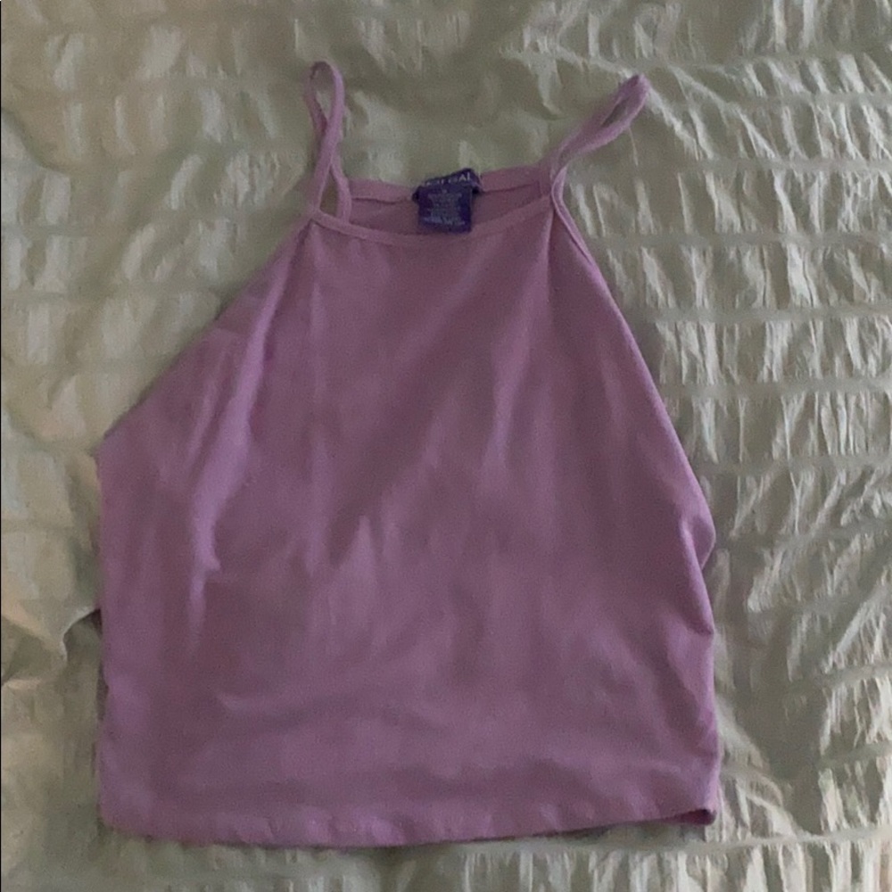High neck crop top